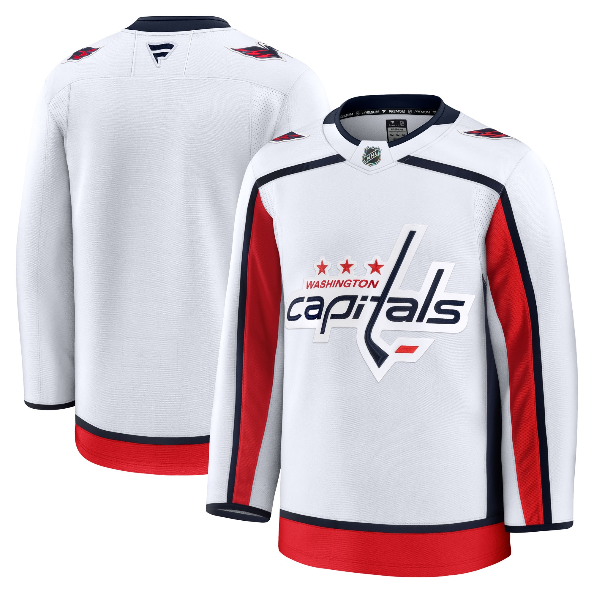 Men's Washington Capitals White Away Premium Jersey - JS560 