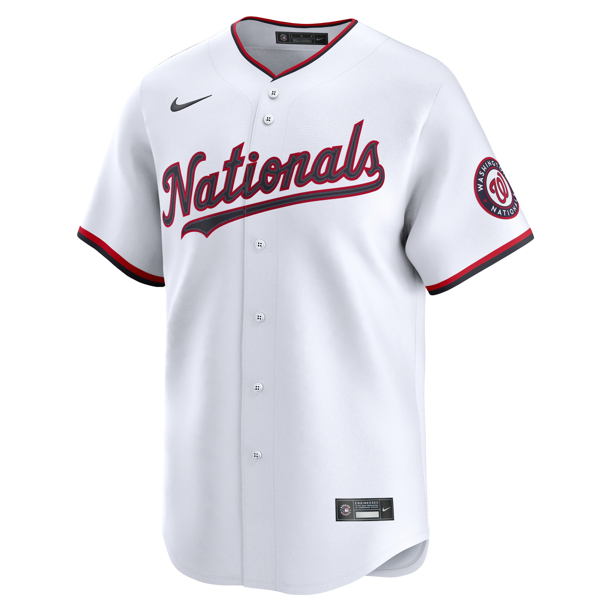 Alternative view of Men's Washington Nationals Keibert Ruiz White Alternate Limited Player Jersey - JS786 