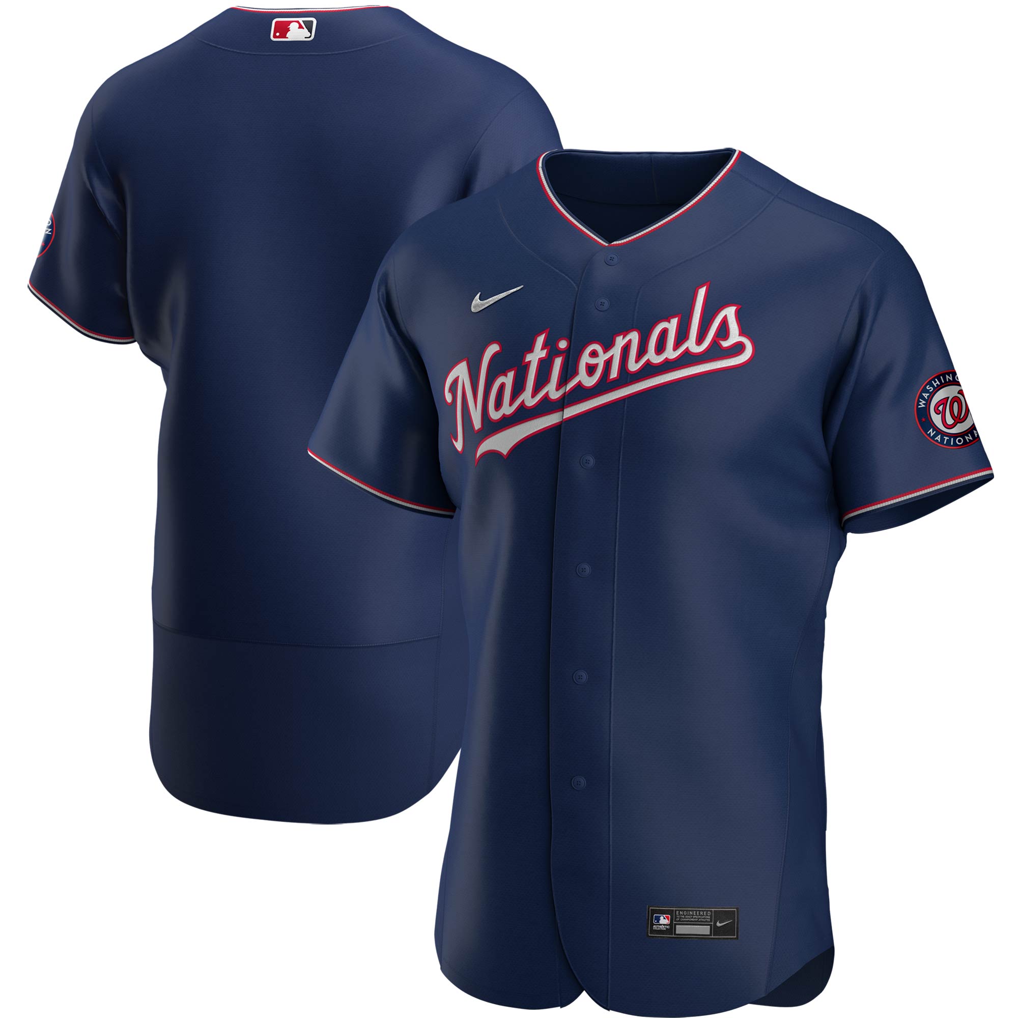 Men's Washington Nationals Navy Alternate Team Jersey - JS866 