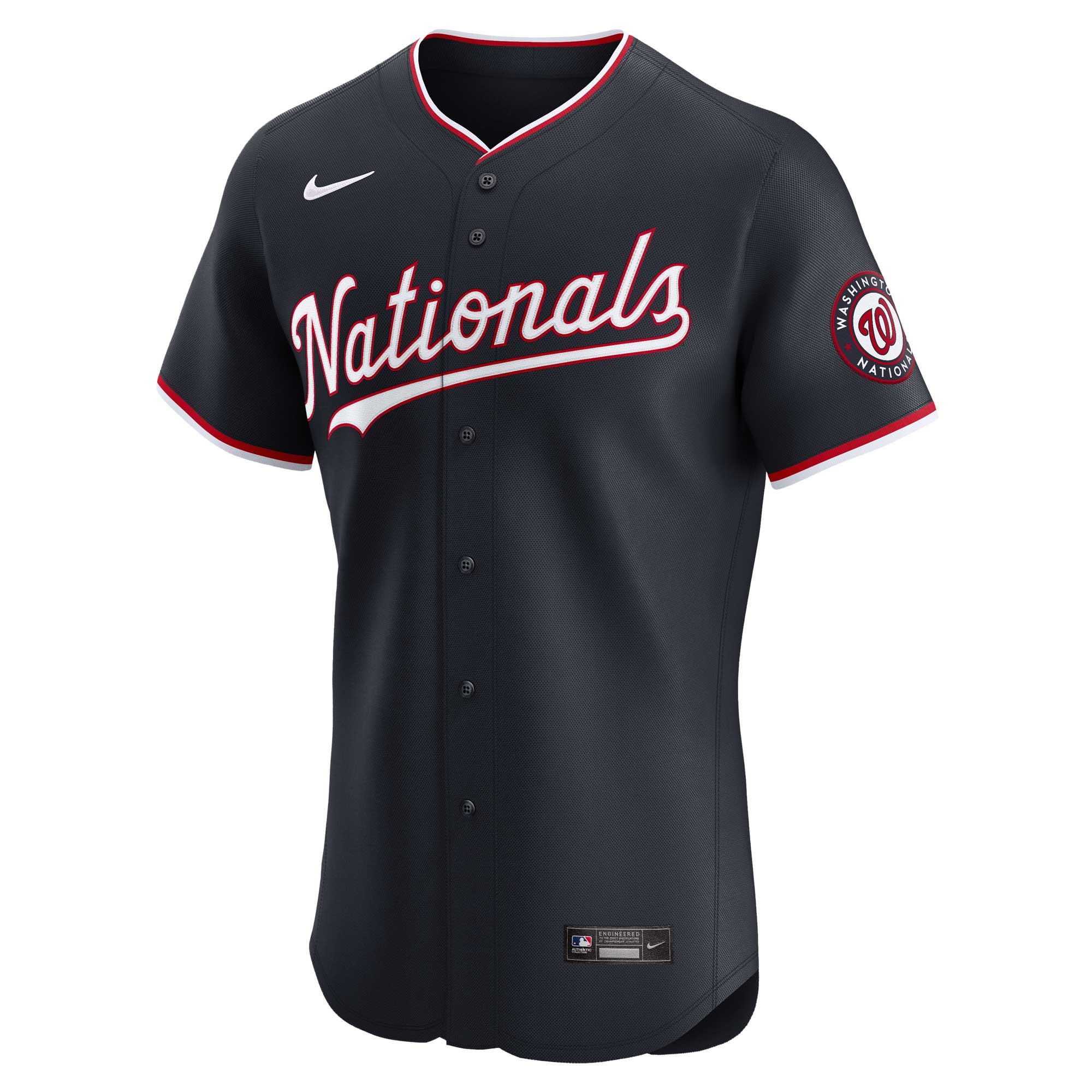 Alternative view of Men's Washington Nationals Stephen Strasburg Navy Alternate Elite Player Jersey - JS258 