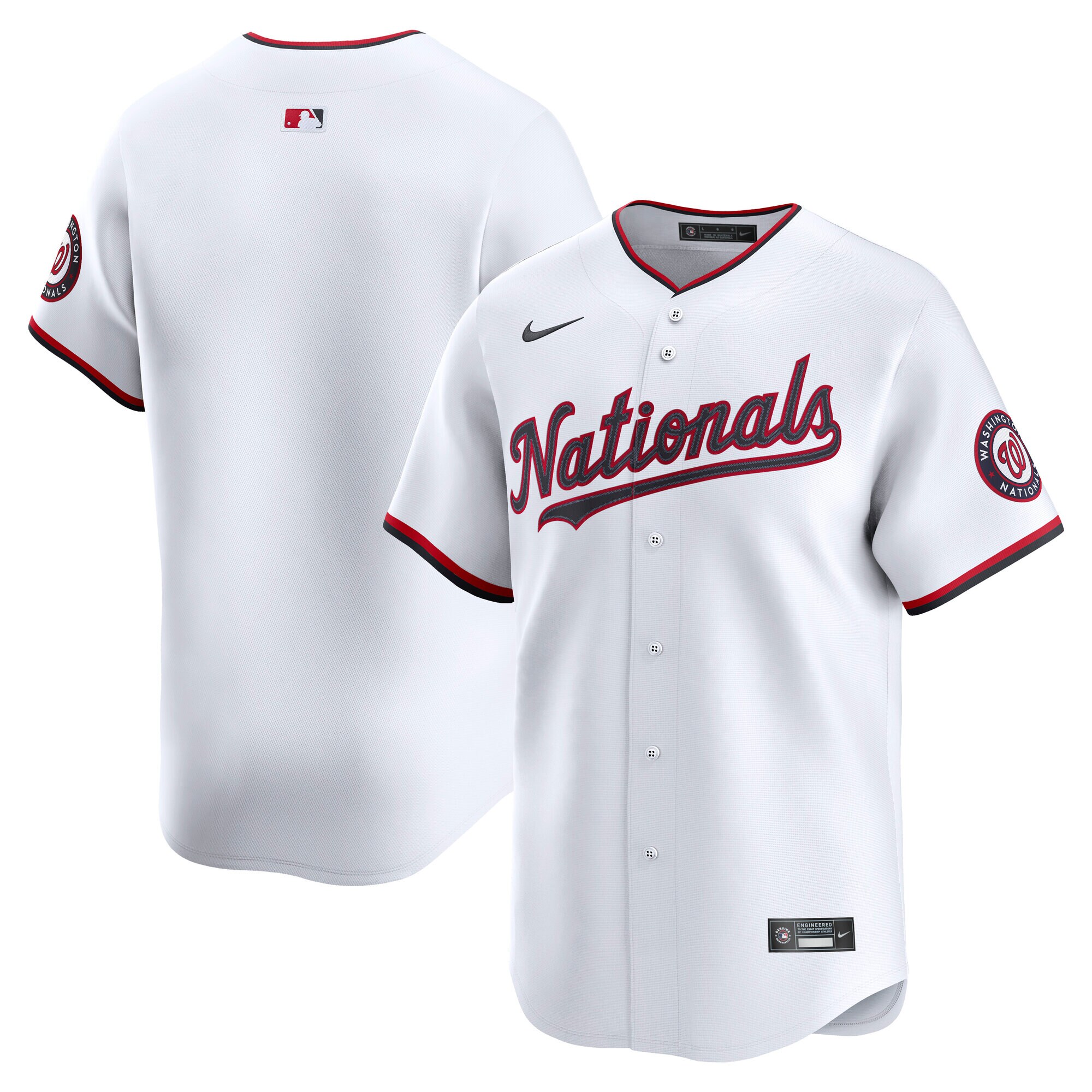 Men's Washington Nationals White Home Limited Jersey - JS271 