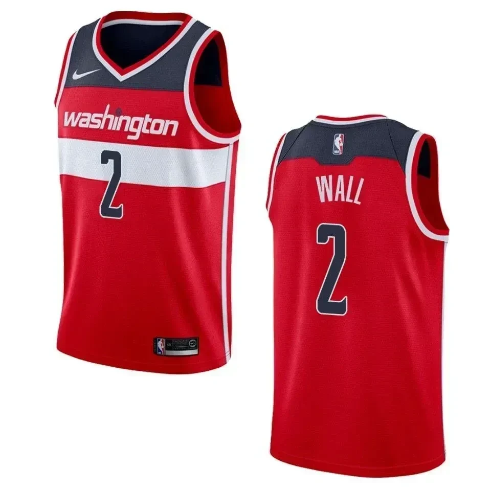 Men's Washington Wizards 2 John Wall Icon Swingman Jersey - Red - JS692 