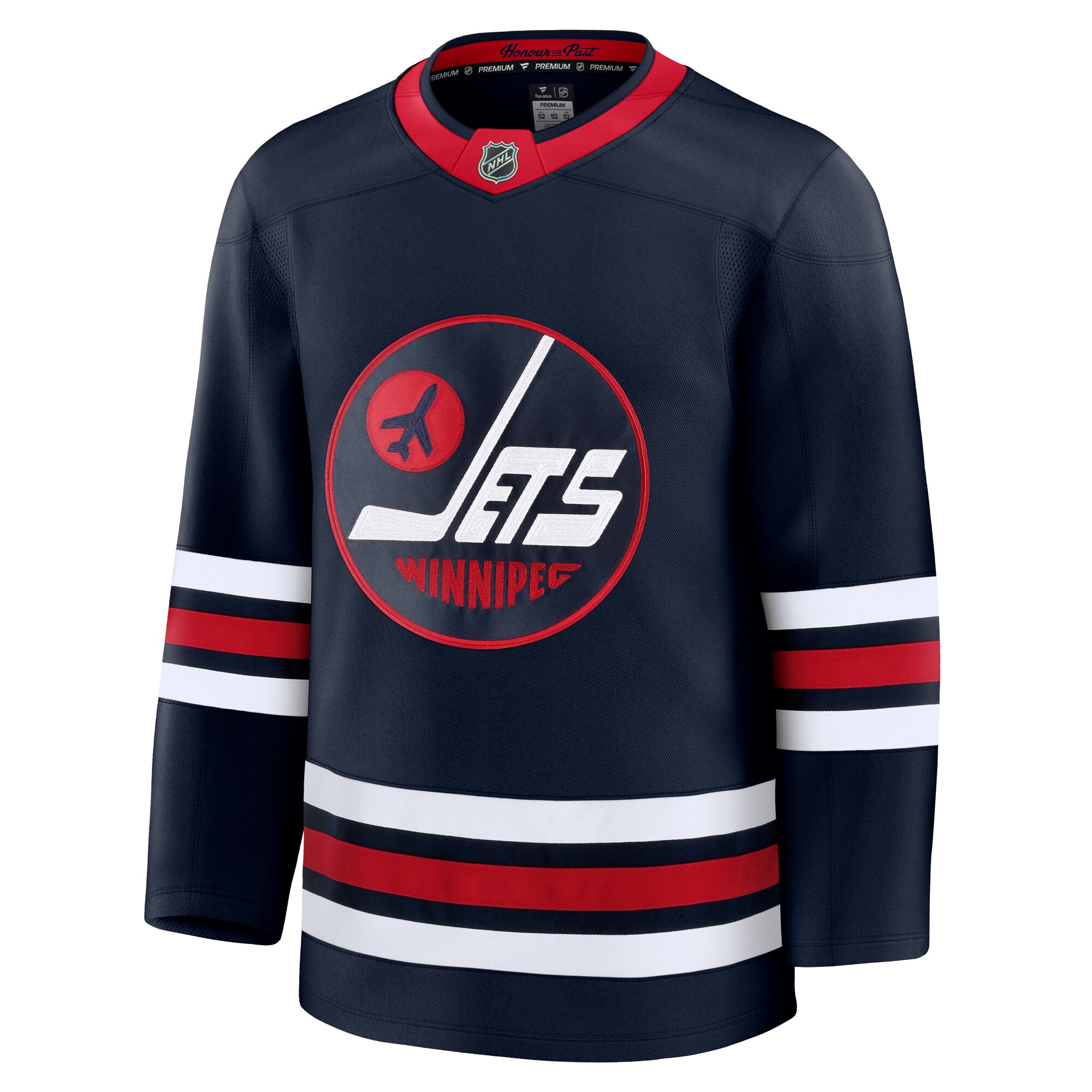 Alternative view of Men's Winnipeg Jets Navy Alternate Premium Jersey - JS320 
