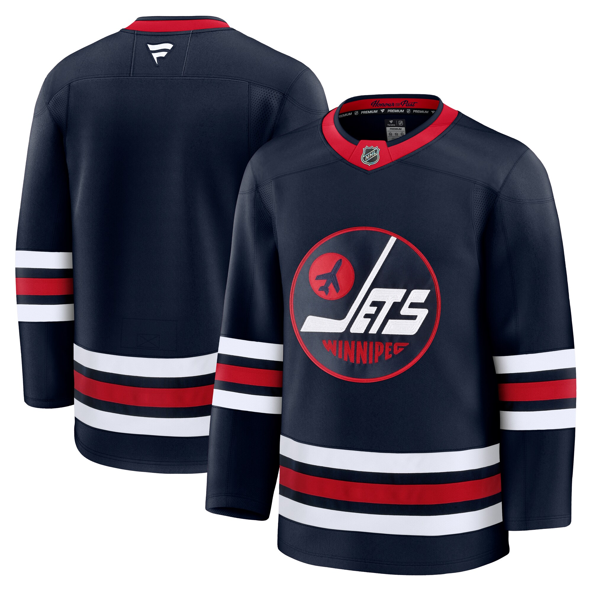 Men's Winnipeg Jets Navy Alternate Premium Jersey - JS320 