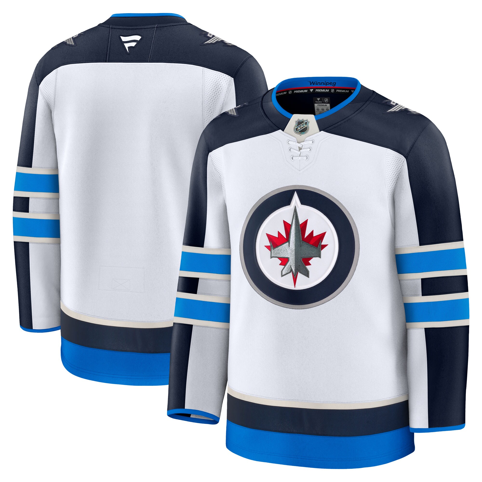 Men's Winnipeg Jets White Away Premium Jersey - JS205 