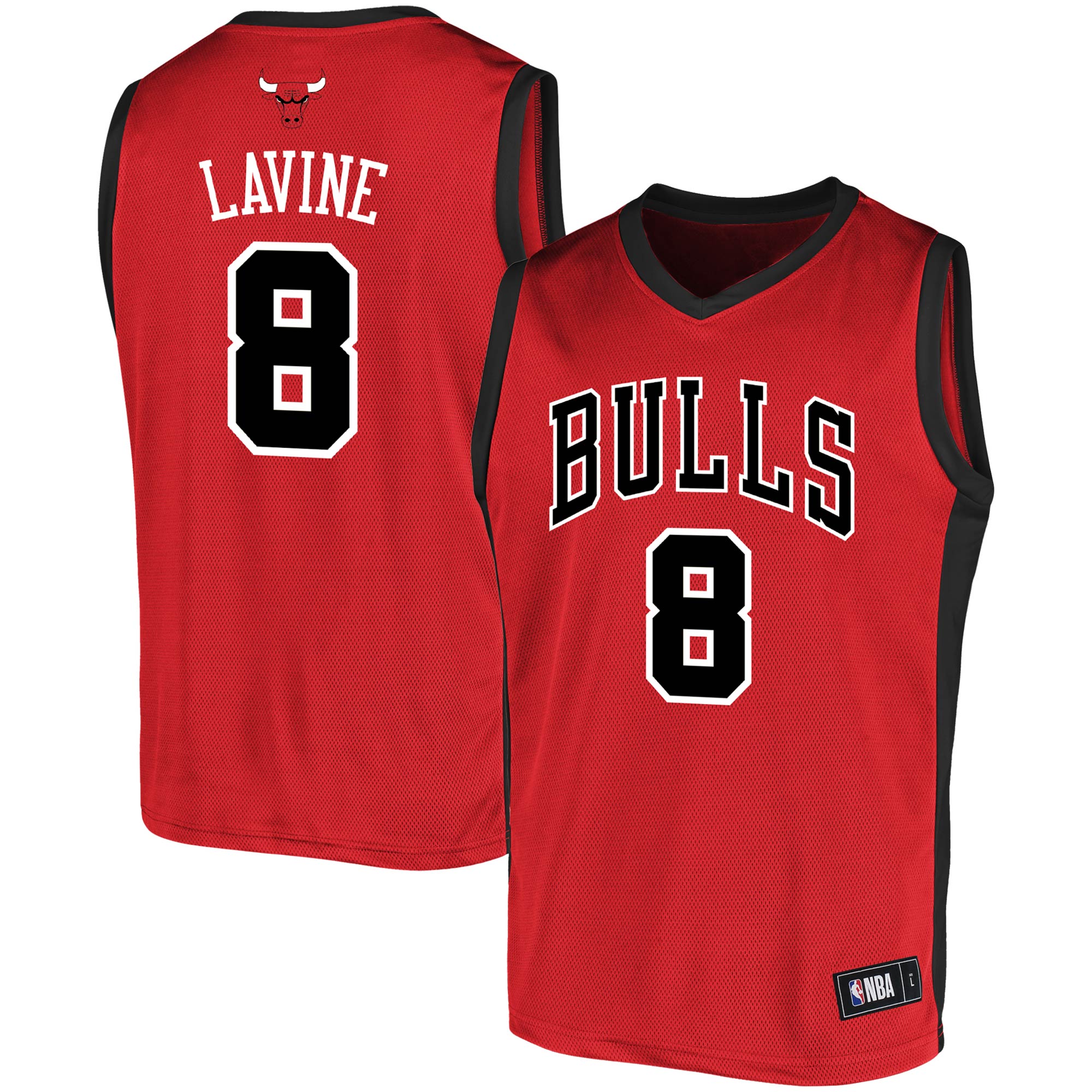 Men's Zach Lavine Red/black Chicago Bulls Replica Jersey
