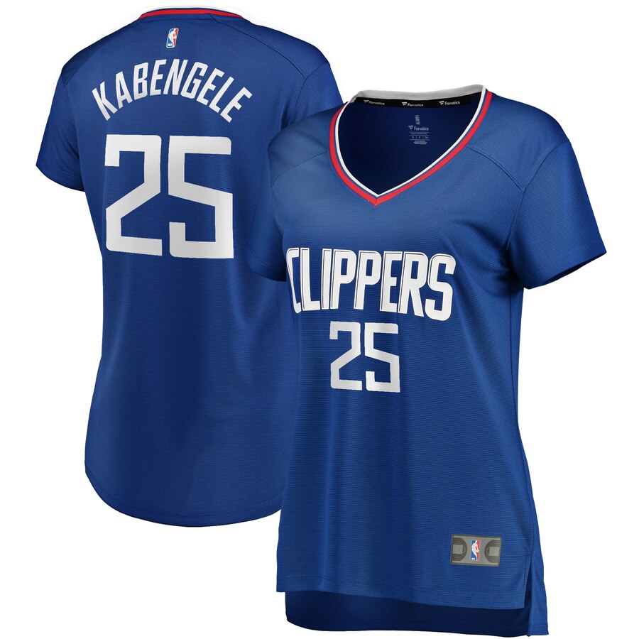 Mfiondu Kabengele La Clippers Fanatics Branded Women's Fast Break Replica Jersey Royal - Icon Edition
