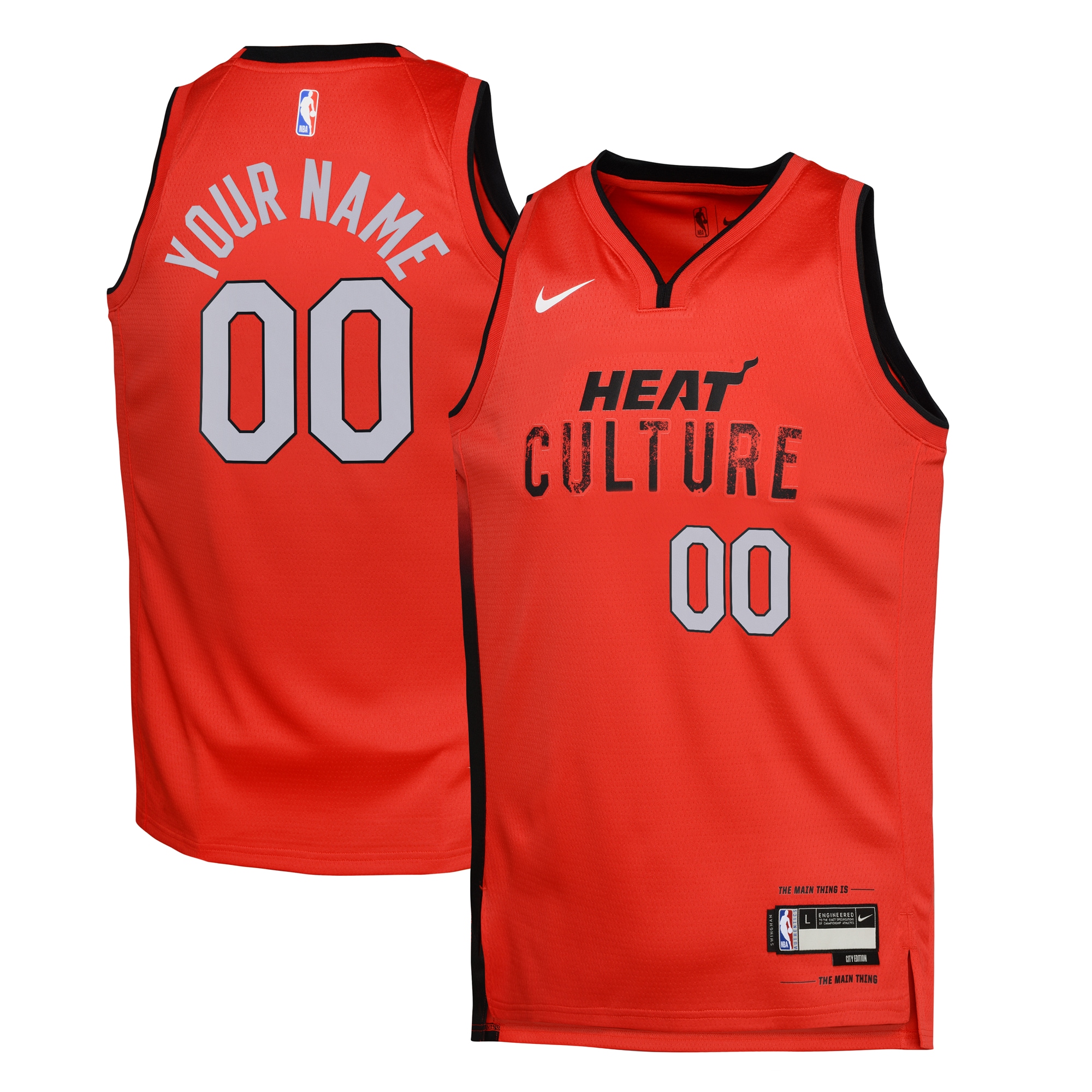 Miami Heat City Edition Swingman Jersey 2024 - Custom - Youth - JS830 