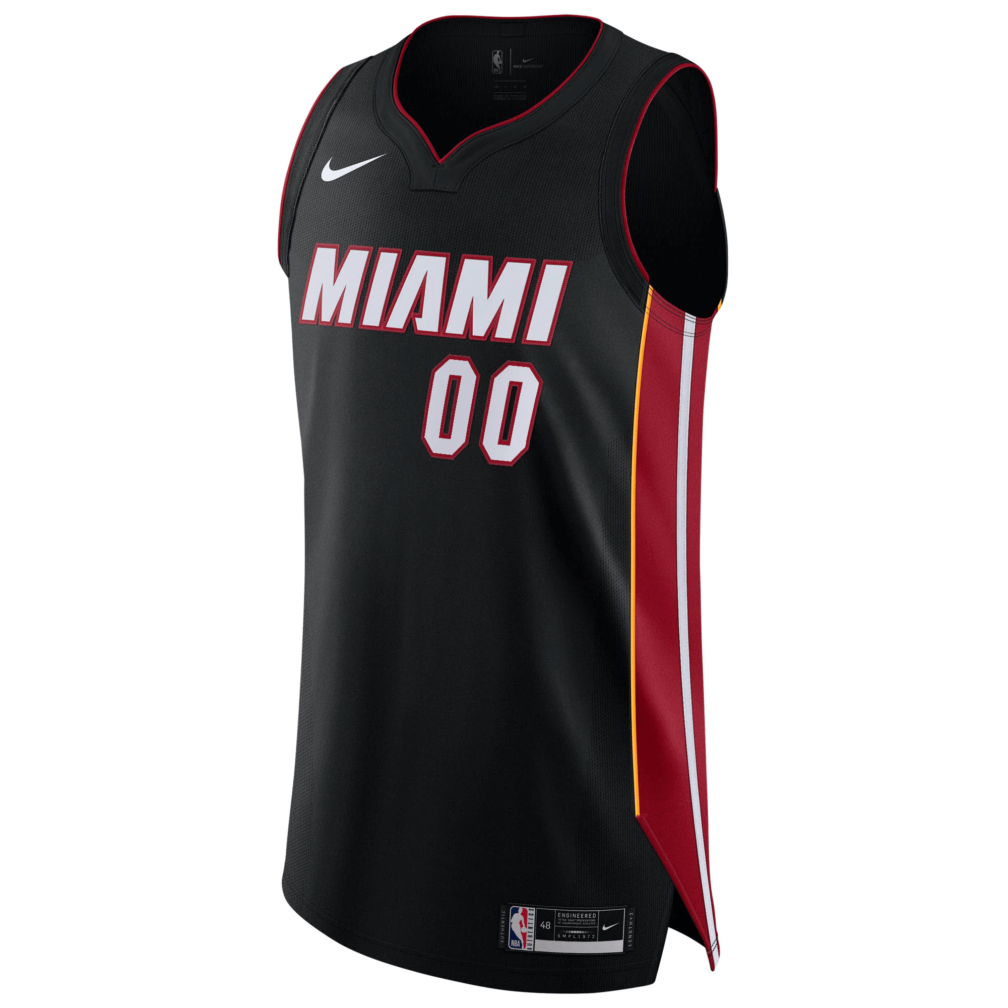 Alternative view of Miami Heat Custom Jersey Black - Icon Edition Jersey - JS443 