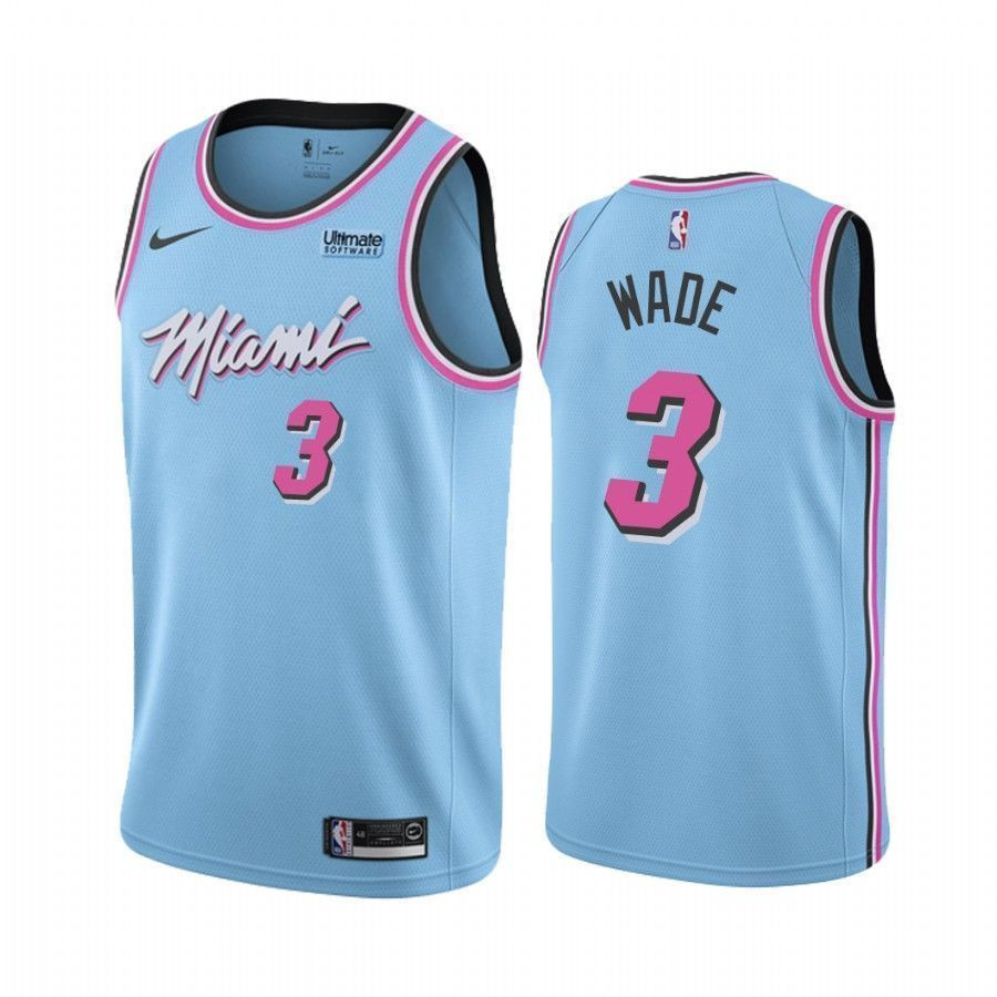 Miami Heat Dwyane Wade 3 City Vice Night Jersey - JS208 