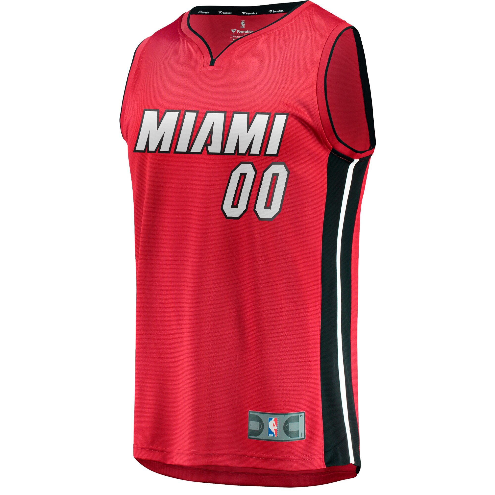 Alternative view of Miami Heat Fanatics Fast Break Custom Jersey - Red - Statement Edition