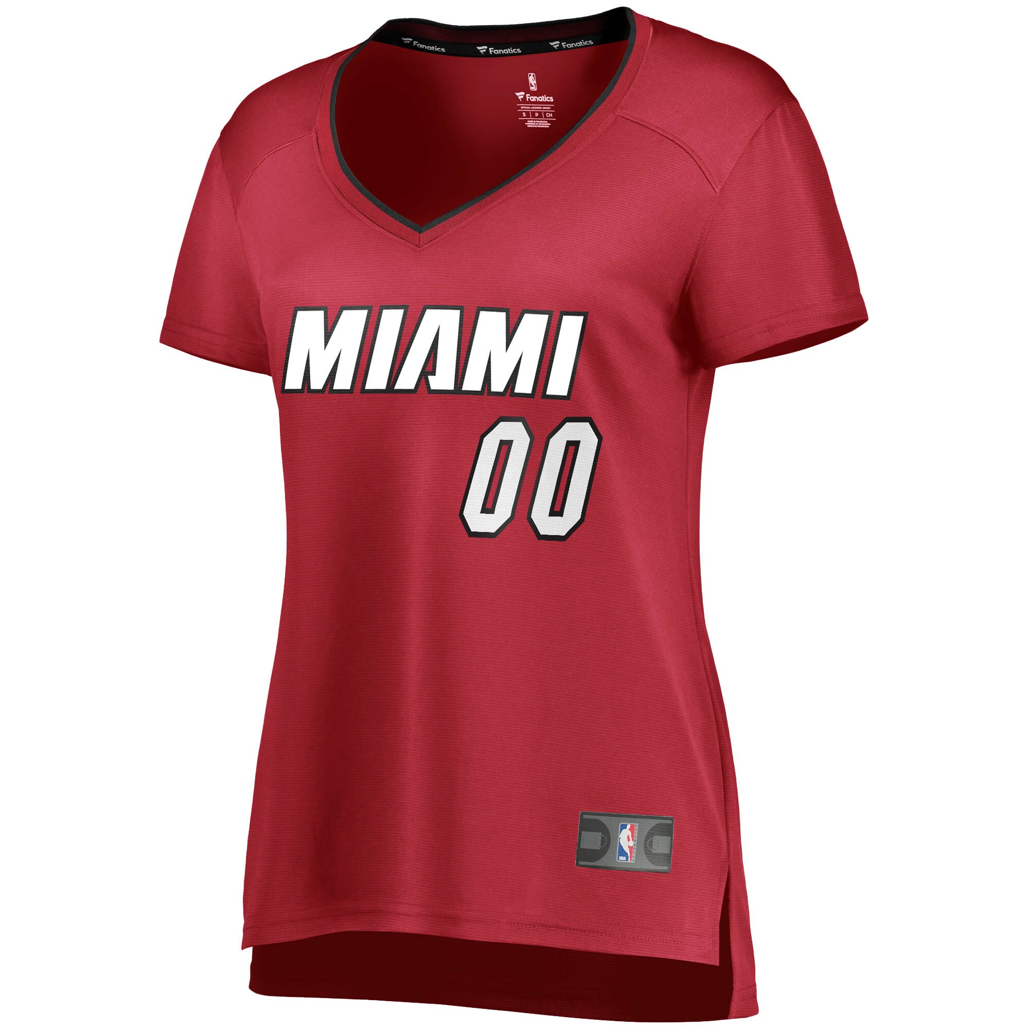 Alternative view of Miami Heat Fanatics Women's Fast Break Replica Custom Jersey Wine - Statement Edition