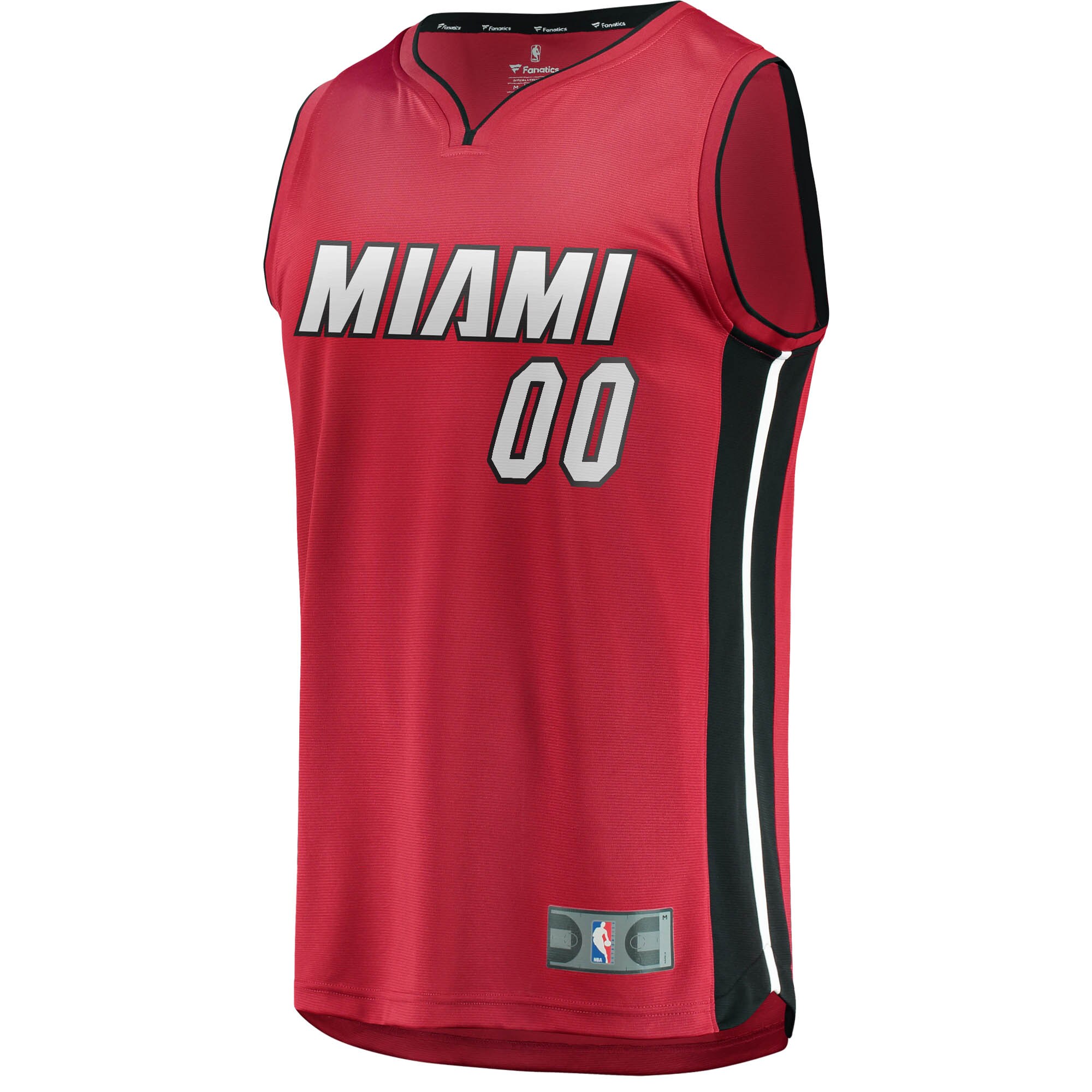 Alternative view of Miami Heat Fanatics Youth Fast Break Replica Custom Jersey Red - Statement Edition