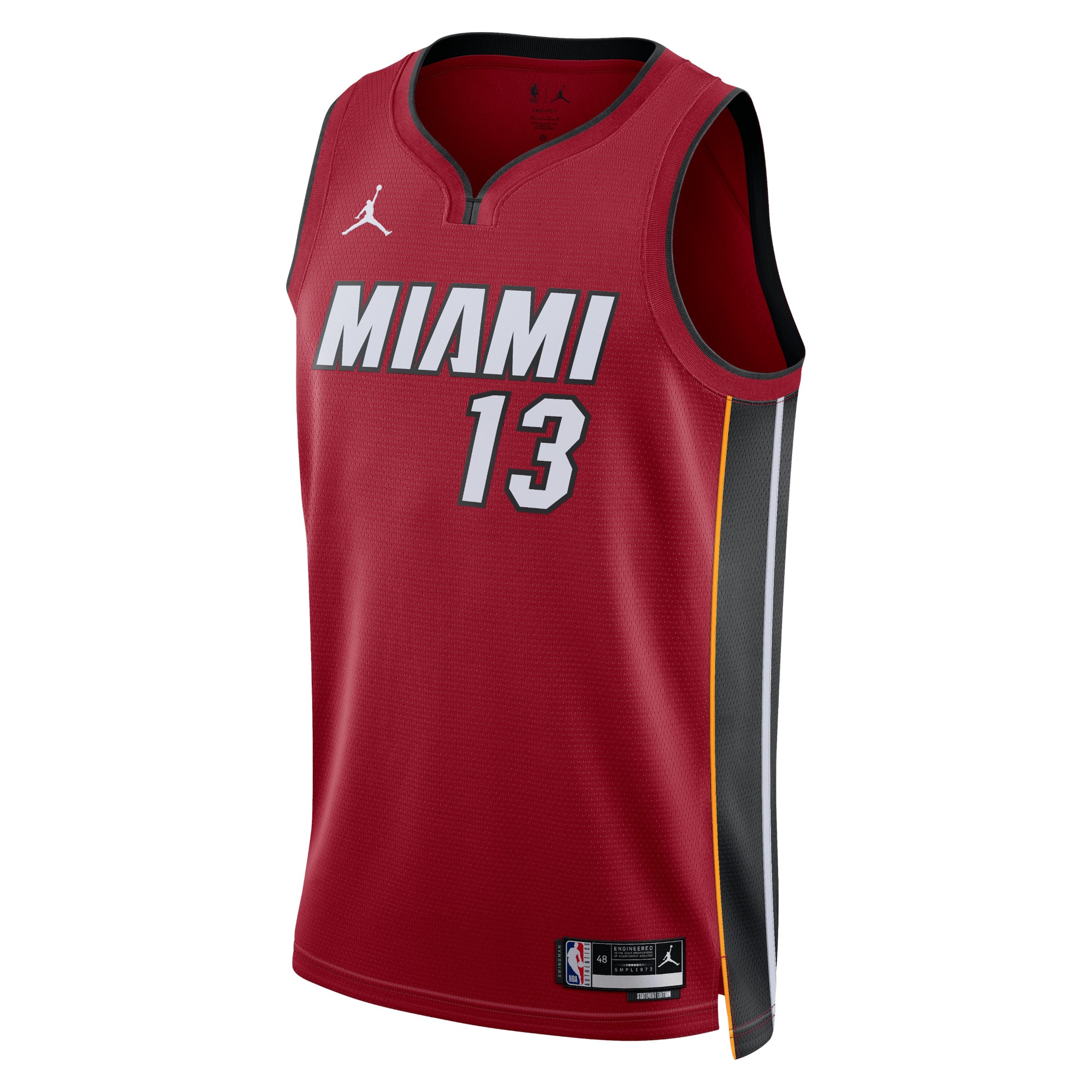 Miami Heat Jordan Statement Edition Swingman Jersey - Red - Bam Adebayo - Unisex - JS565 