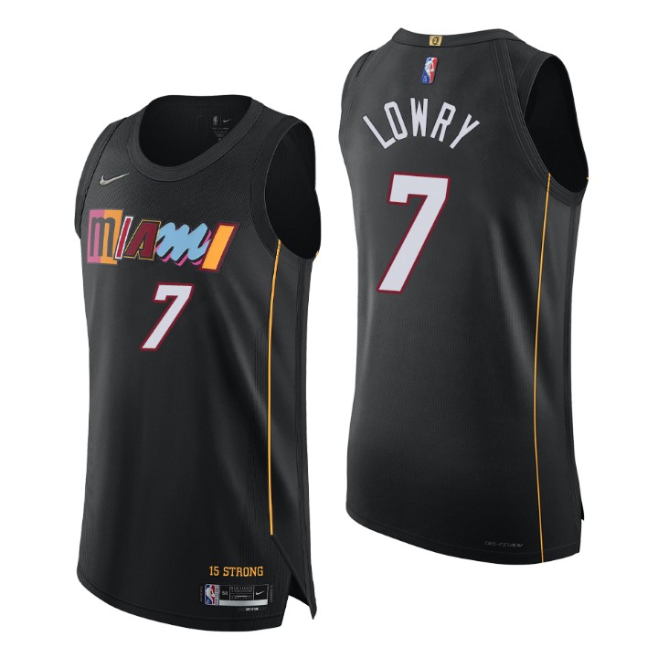 Miami Heat Kyle Lowry 2021-22 75th Anniversary Authentic Jersey City