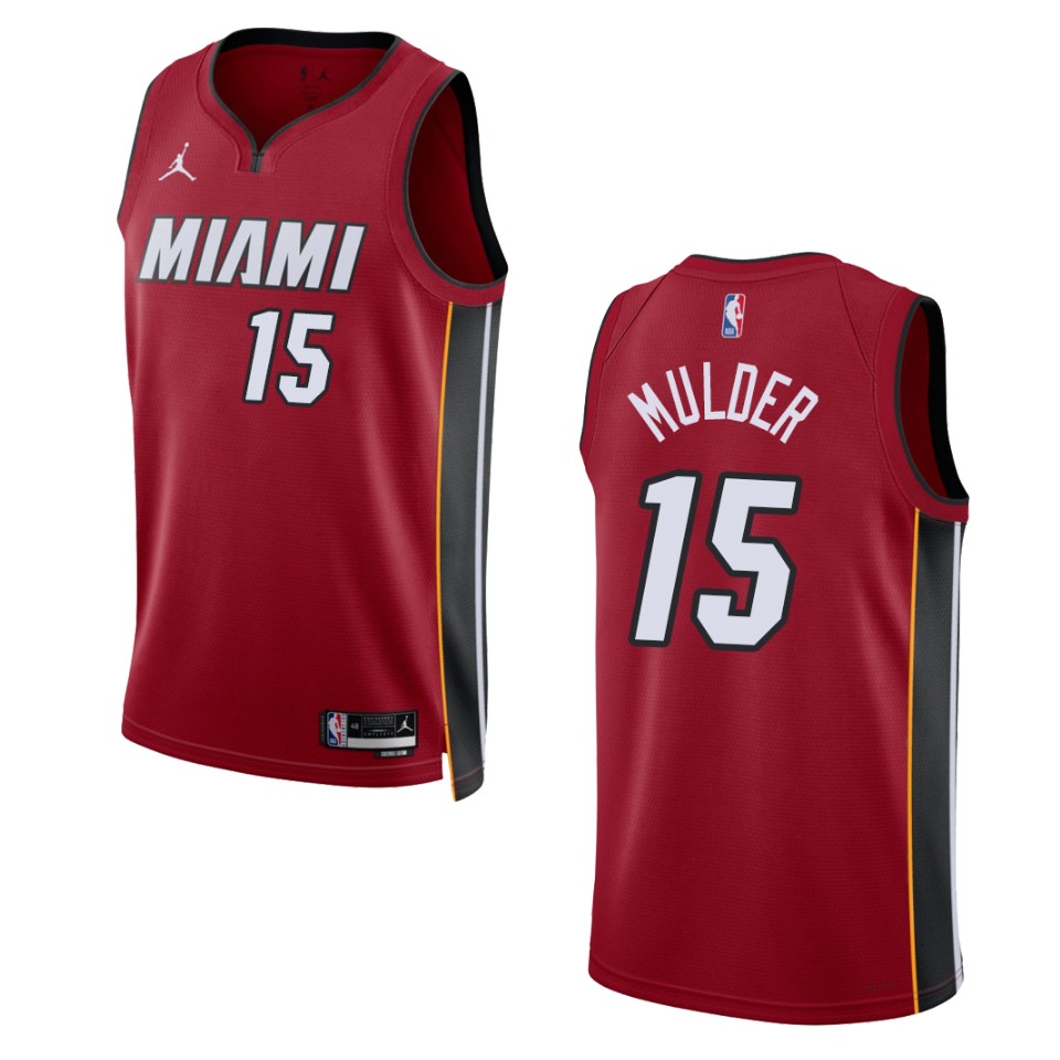 Miami Heat Mychal Mulder 2022-23 Statement Edition Red Swingman Jersey