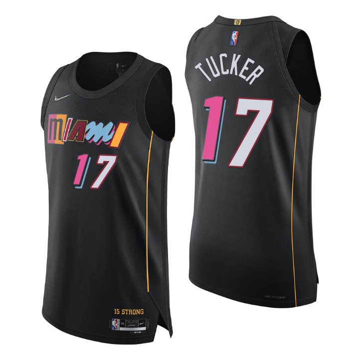 Miami Heat P.j. Tucker 2021-22 75th Anniversary Authentic Jersey City