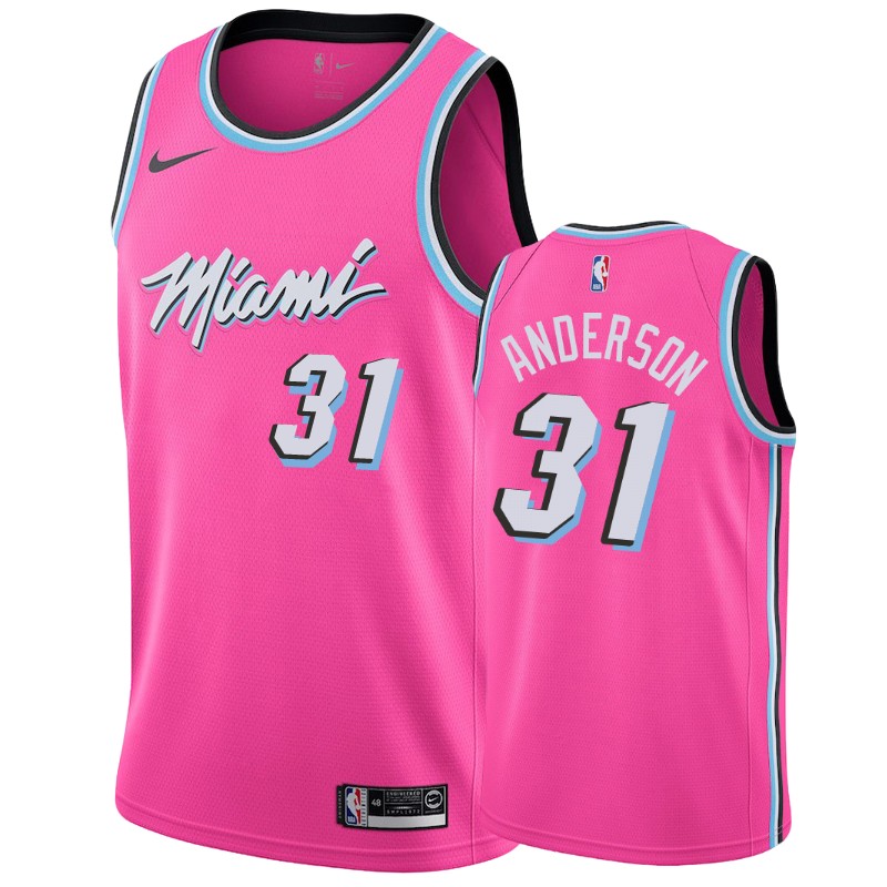 Miami Heat Ryan Anderson #31 Pink Earned Jersey