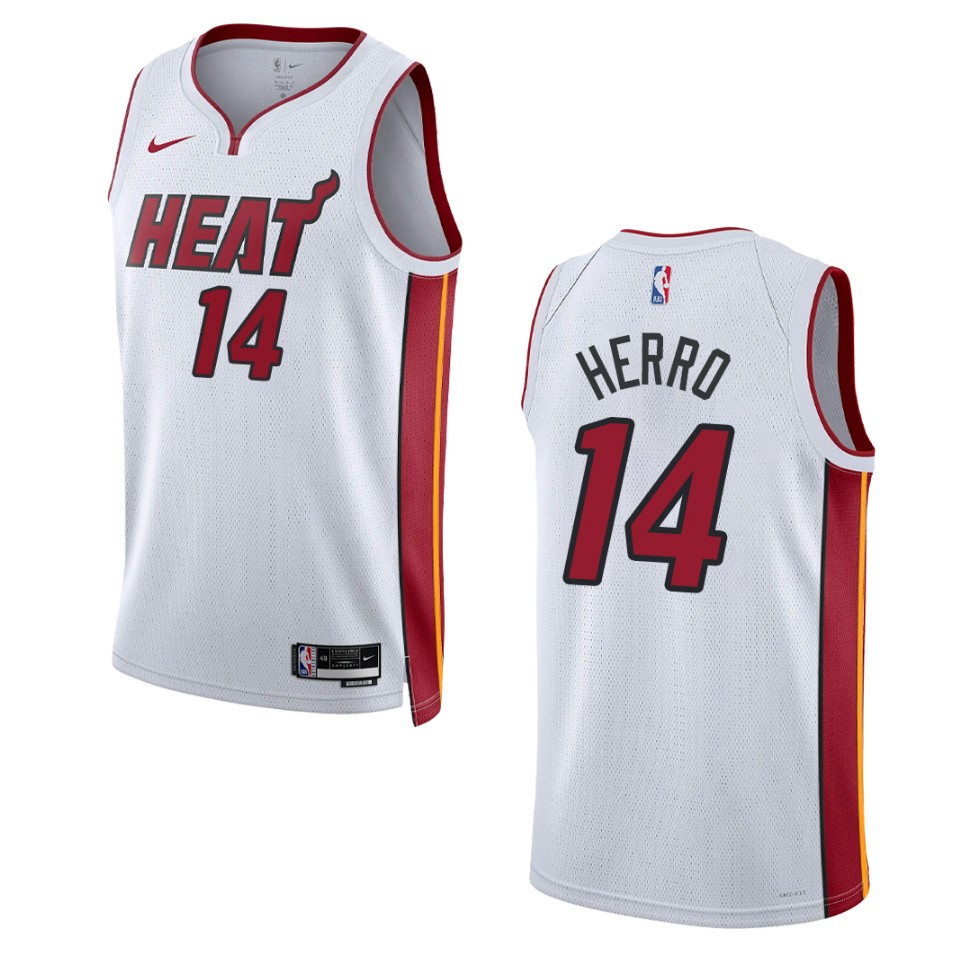 Miami Heat Tyler Herro 2022-23 Association Edition White Swingman Jersey