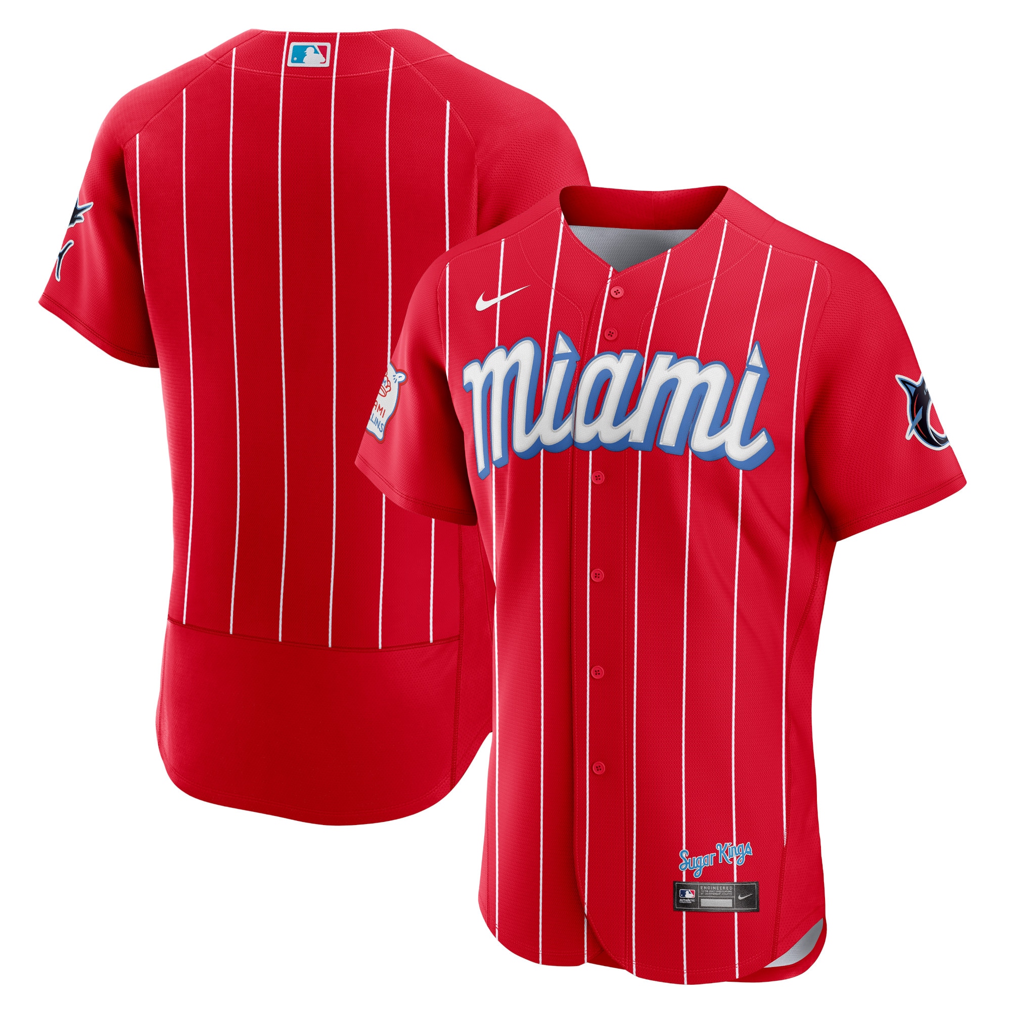 Miami Marlins 2021 City Connect Authentic Jersey - Red