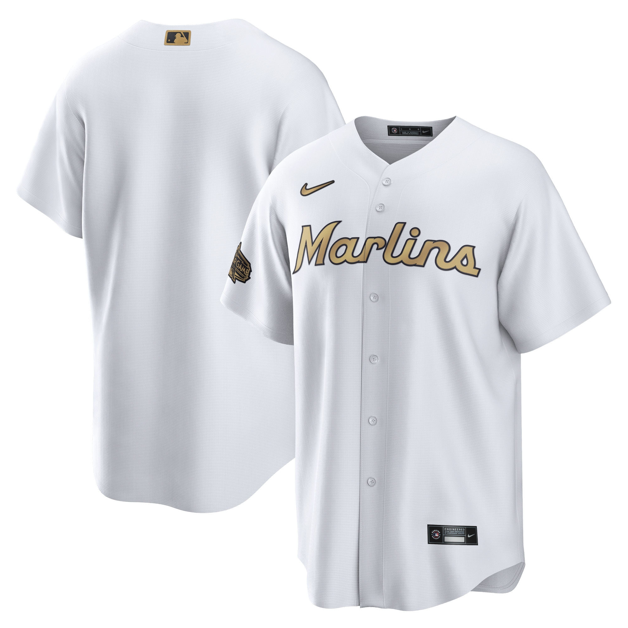 Miami Marlins 2022 Mlb All-star Game Replica Blank Jersey - White