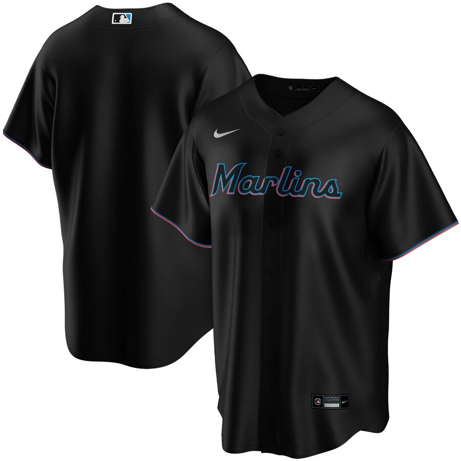 Miami Marlins Alternate 2020 Replica Team Jersey ÃƒÂ¢Ã¢â€šÂ¬Ã¢â‚¬Å“ Black