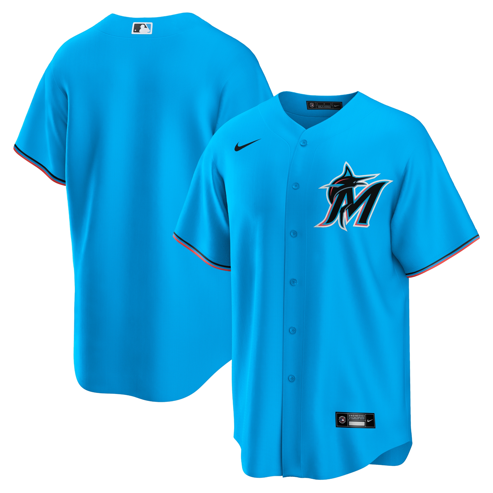 Miami Marlins Alternate Replica Team Jersey - Blue