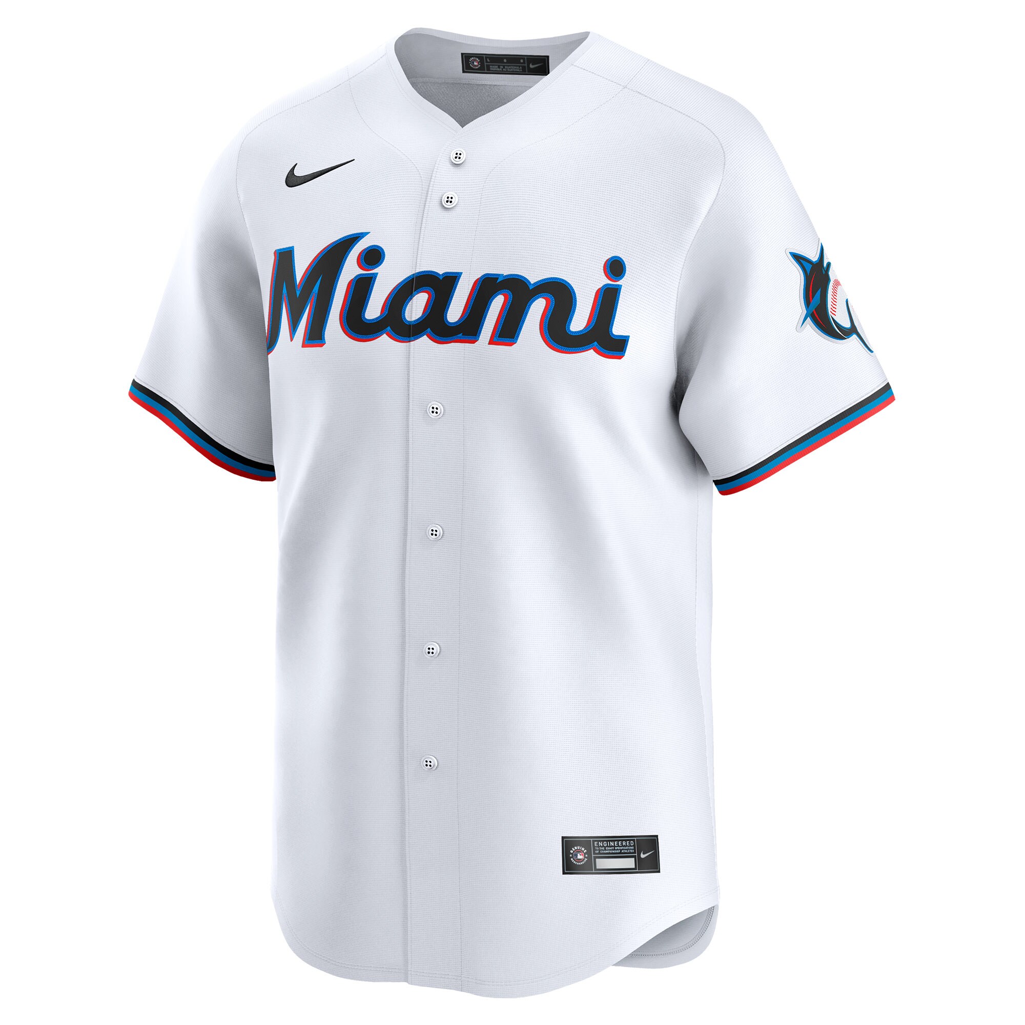 Alternative view of Miami Marlins Home Limited Jersey - White