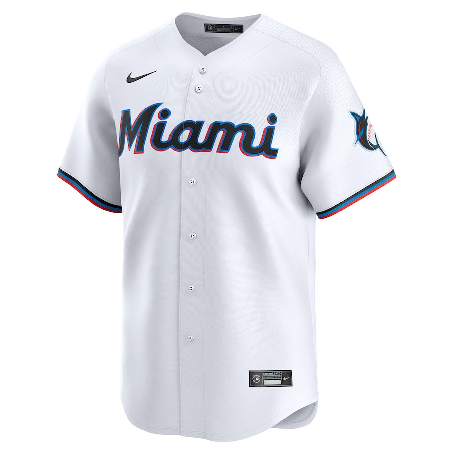 Alternative view of Miami Marlins Home Limited Men Jersey - White 