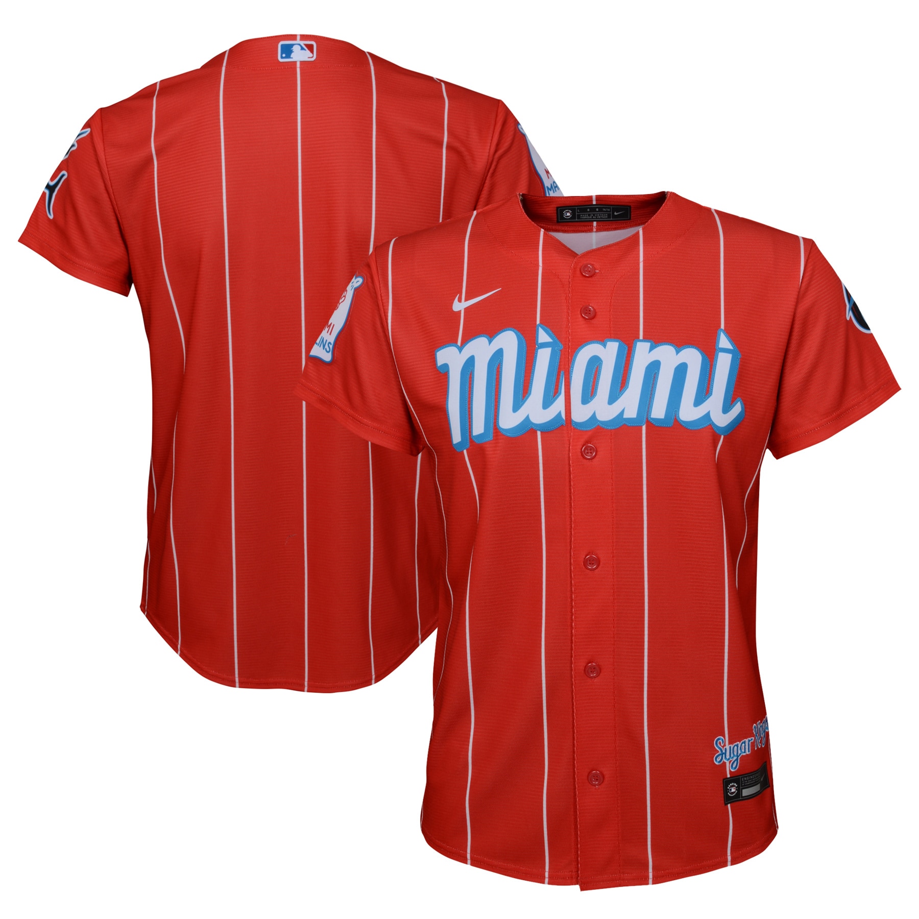 Miami Marlins Youth City Connect Replica Jersey - Red