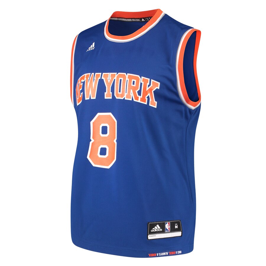 Alternative view of Michael Beasley New York Knicks Adidas Road Replica Jersey - Blue
