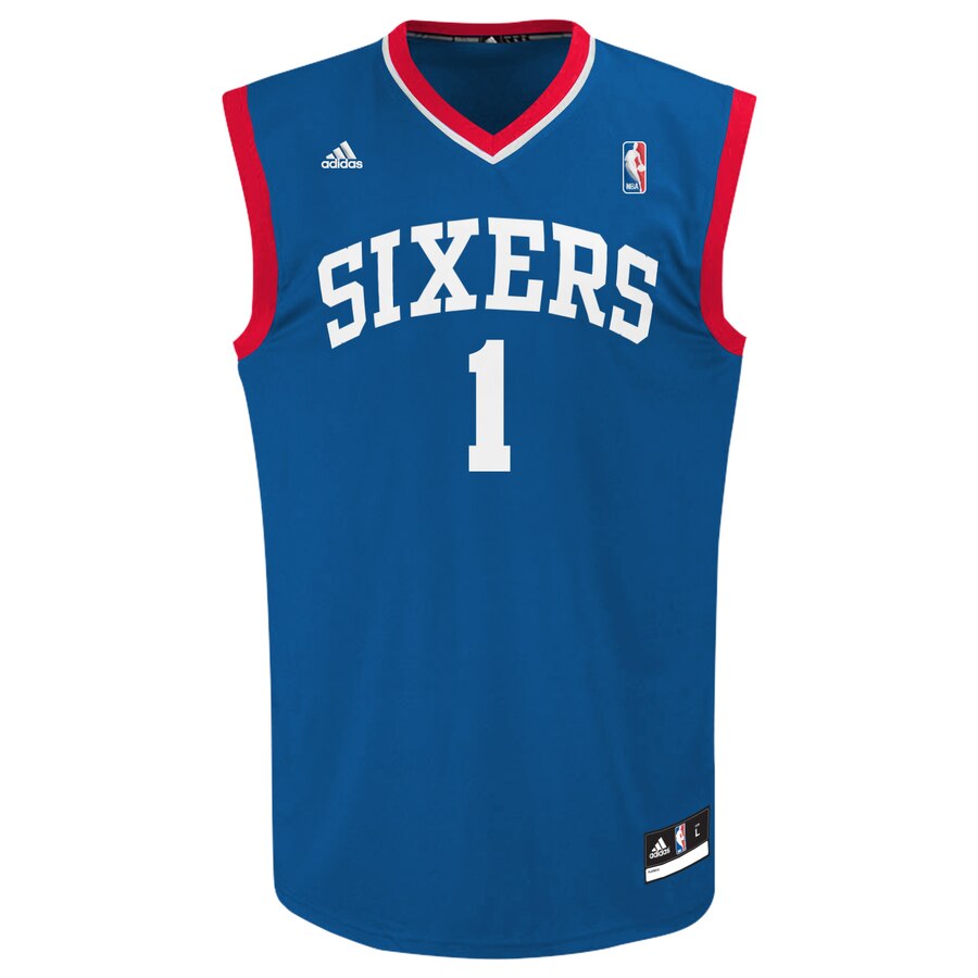 Alternative view of Michael Carter-williams Philadelphia 76ers Adidas Youth Replica Alternate Jersey - Royal Blue