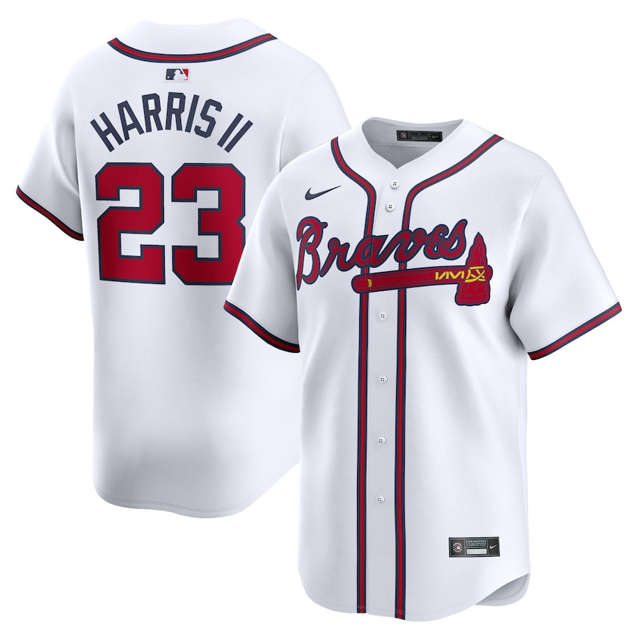 Michael Harris II 23 Atlanta Braves Home Limited Player Men Jersey - White - JS746