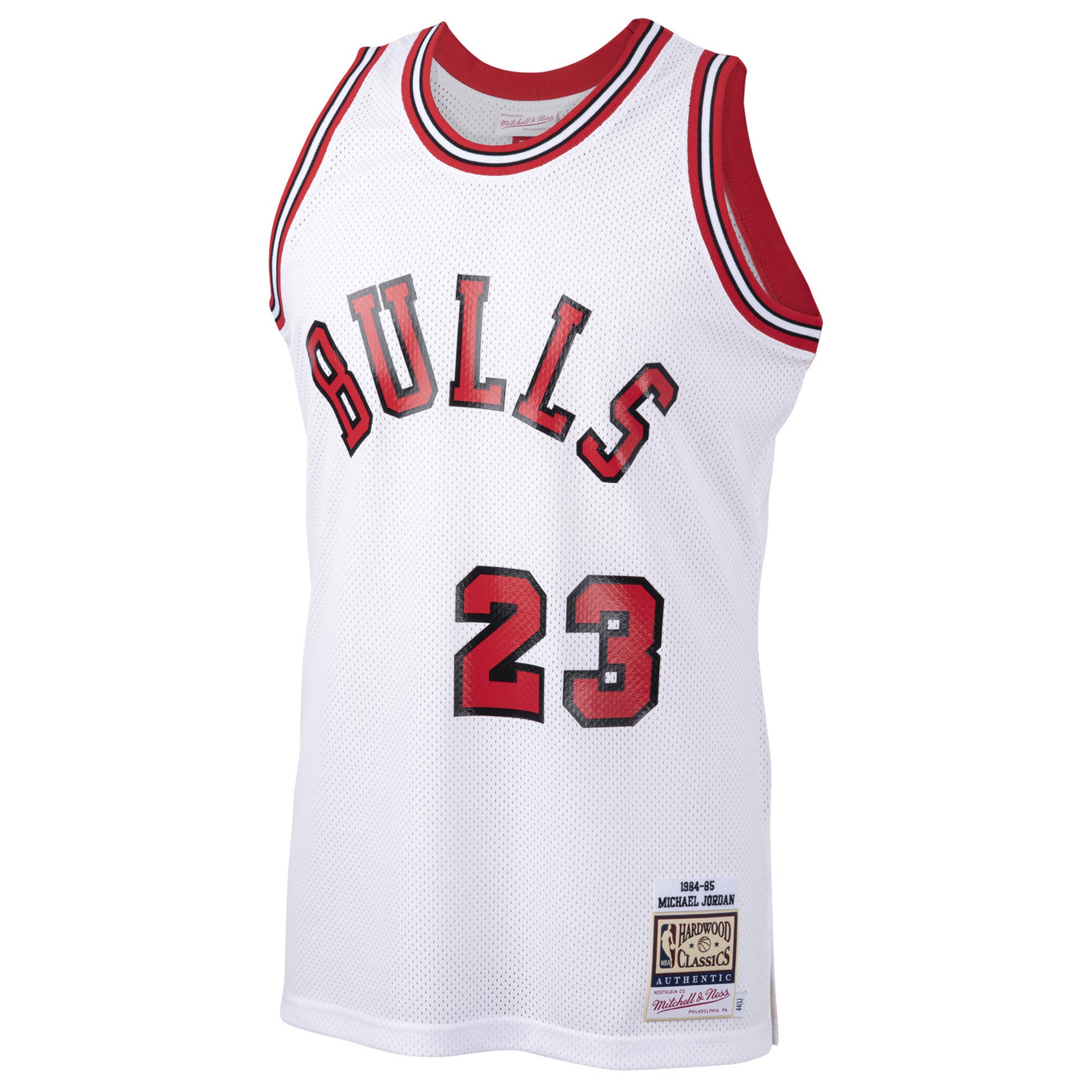 Alternative view of Michael Jordan Chicago Bulls Mitchell & Ness 1984/85 Hardwood Classics Rookie Authentic Jersey - White
