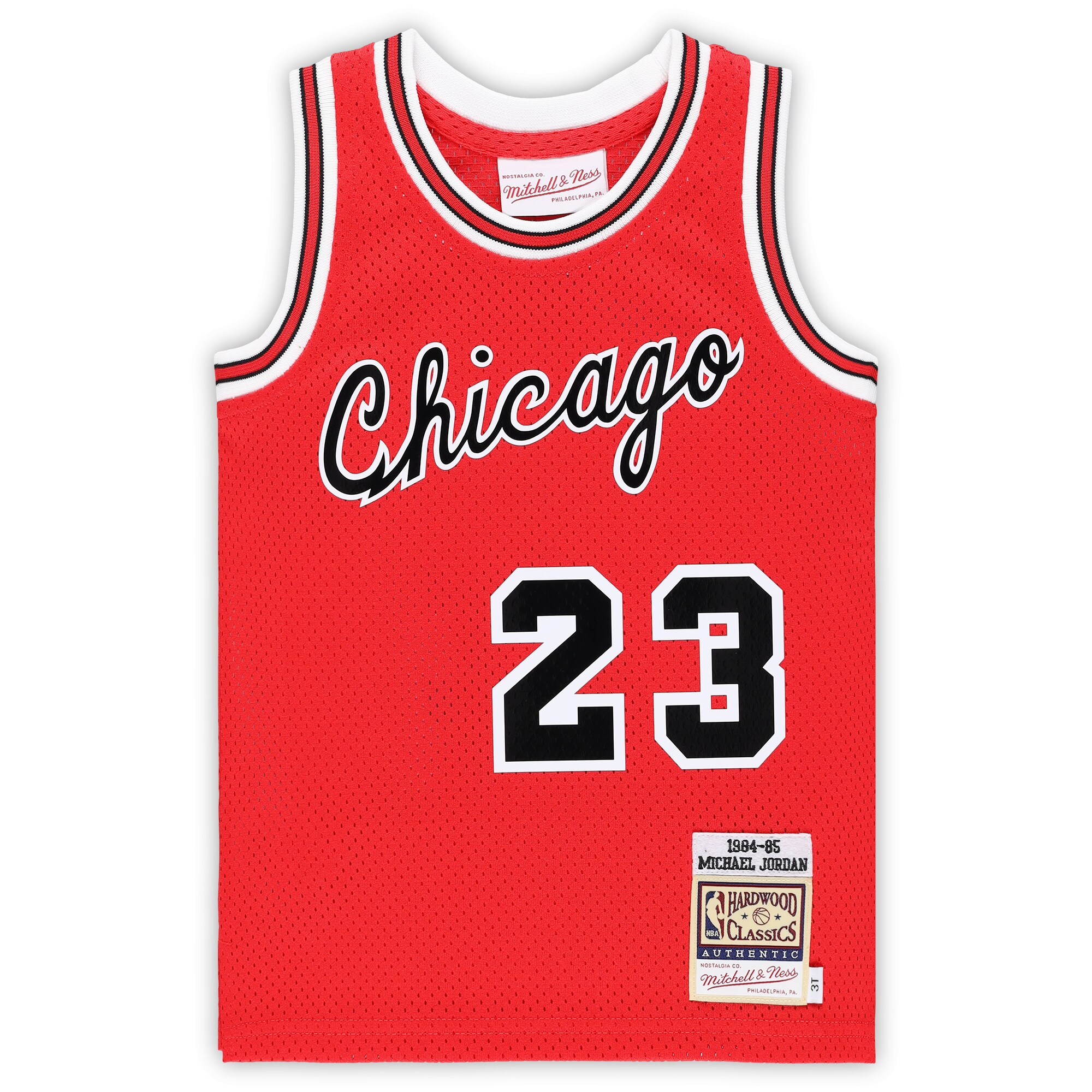 Alternative view of Michael Jordan Chicago Bulls Mitchell & Ness Infant 1984/85 Hardwood Classics Authentic Jersey - Red