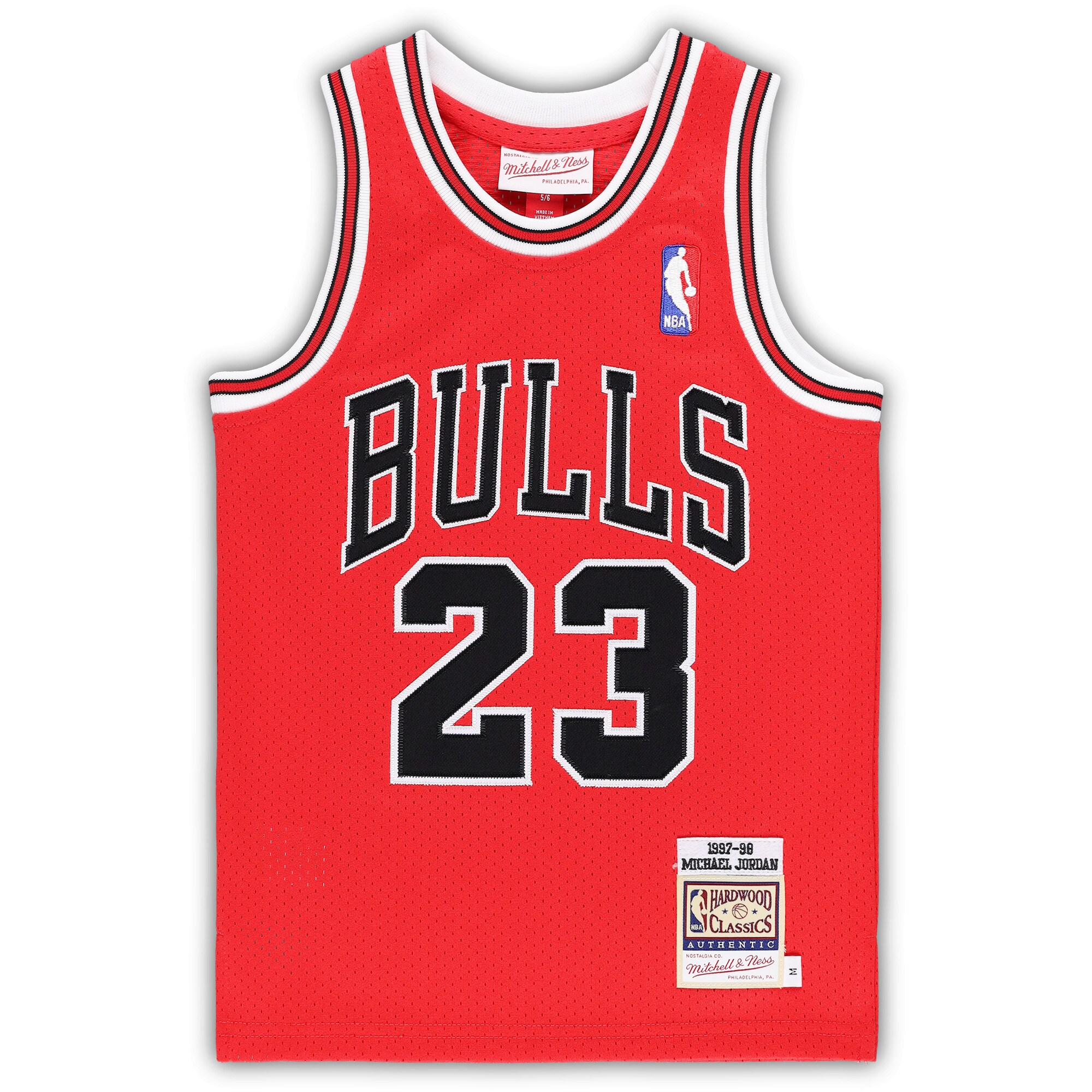 Alternative view of Michael Jordan Chicago Bulls Mitchell & Ness Preschool 1997/98 Hardwood Classics Authentic Jersey - Red