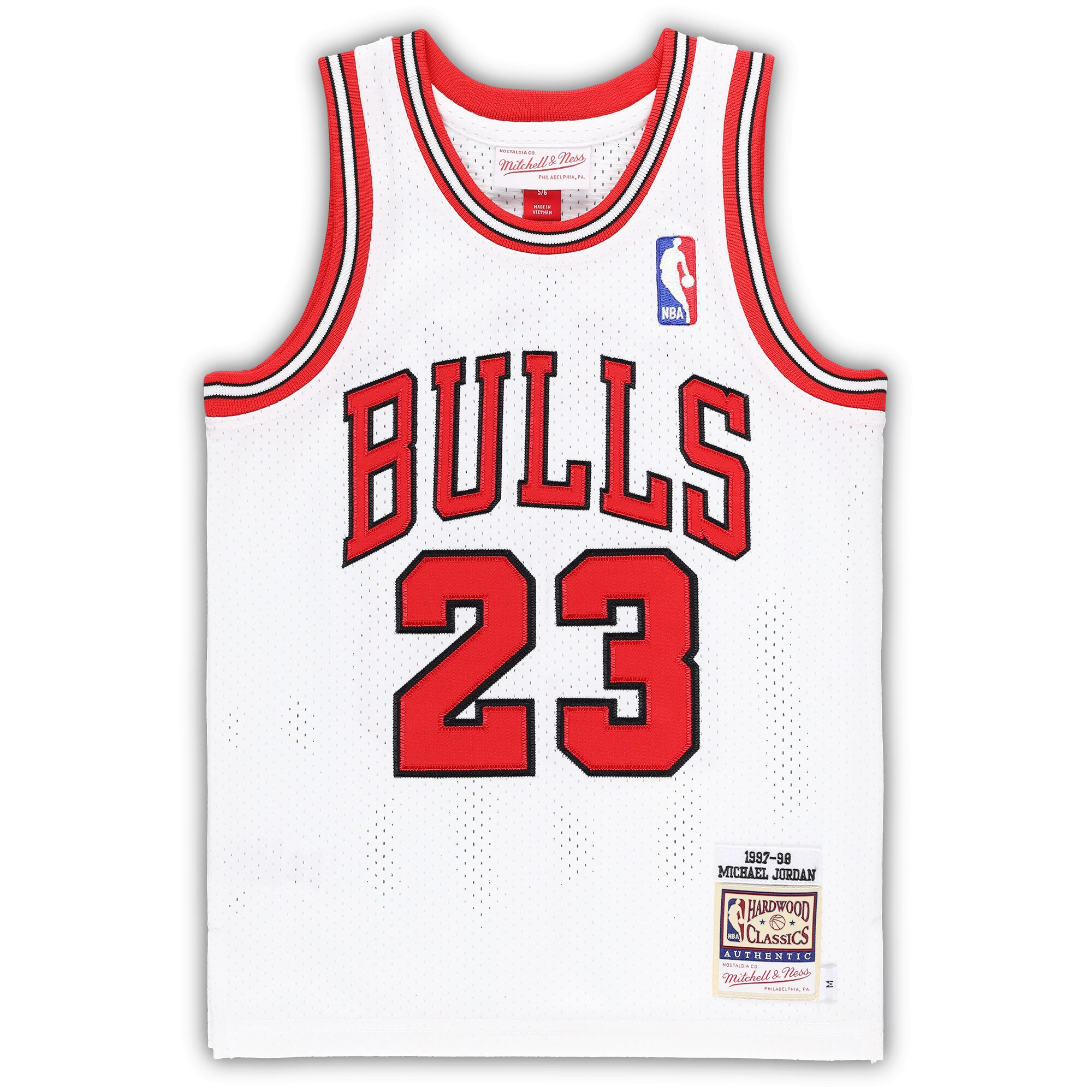 Alternative view of Michael Jordan Chicago Bulls Mitchell & Ness Preschool 1997/98 Hardwood Classics Authentic Jersey - White