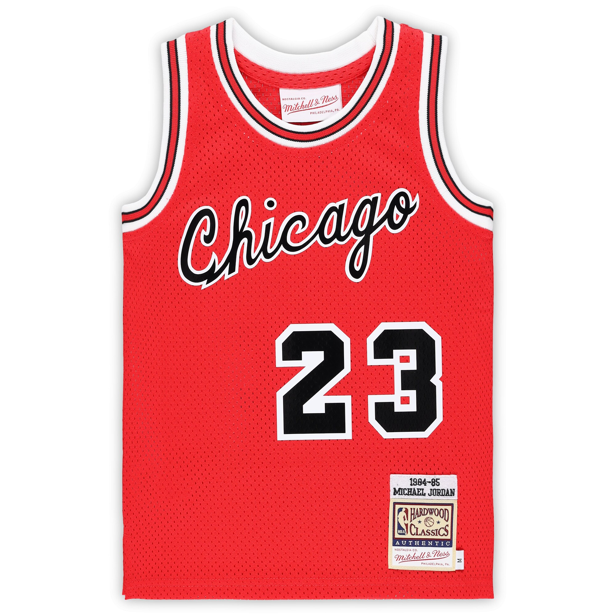 Alternative view of Michael Jordan Chicago Bulls Mitchell & Ness Preschool Hardwood Classics 1984/85 Authentic Swingman Jersey - Red