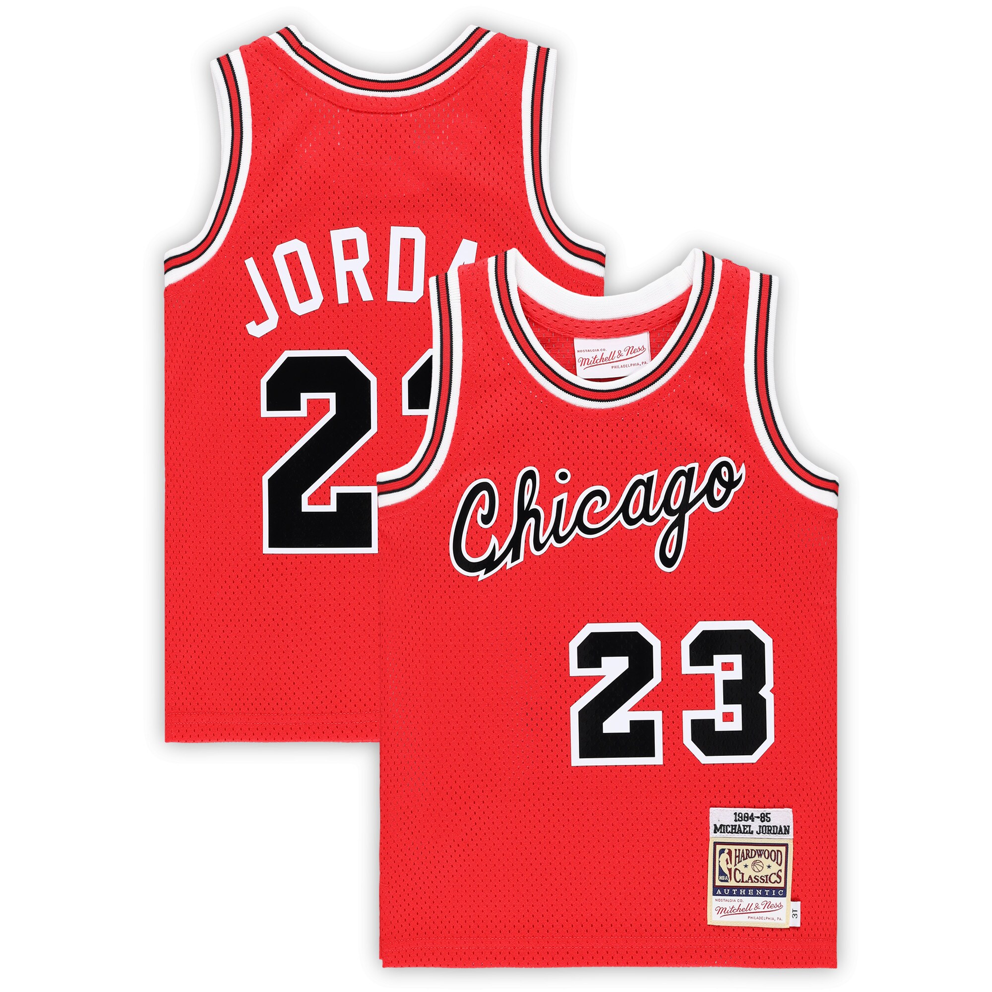 Michael Jordan Chicago Bulls Mitchell & Ness Toddler Hardwood Classics 1984/85 Authentic Swingman Jersey - Red