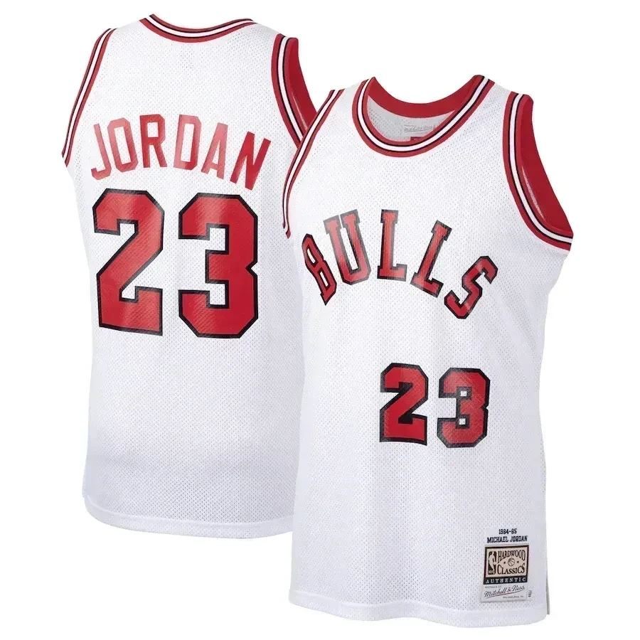 Michael Jordan Chicago Bulls Mitchell & Ness 1984-85 Hardwood Classics Rookie Jersey - White - JS384 