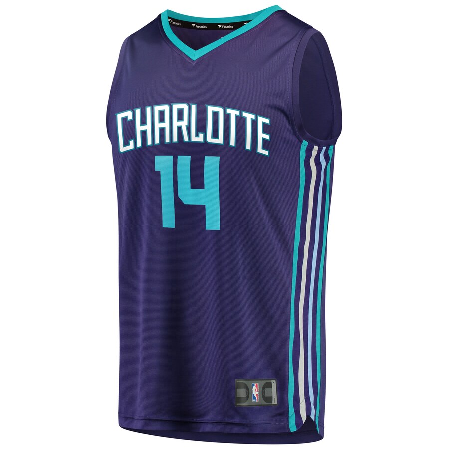 Alternative view of Michael Kidd-gilchrist Charlotte Hornets Fanatics Branded Youth Fast Break Replica Player Jersey - Statement Edition - Purple