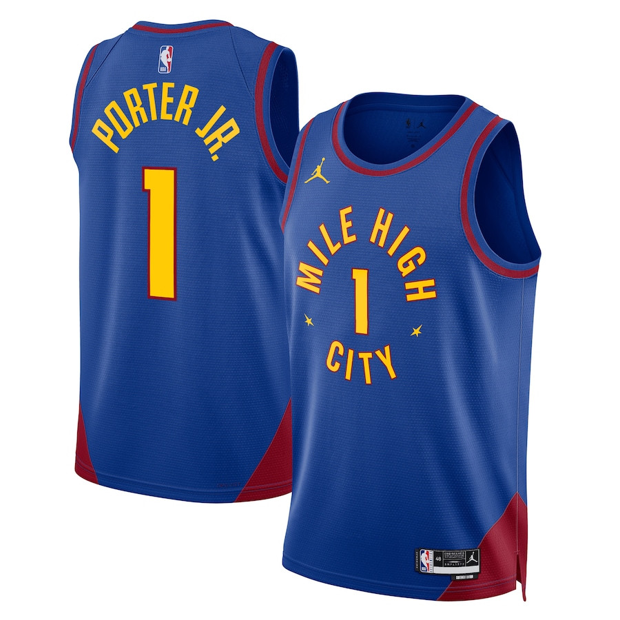 Michael Porter Jr. 1 Denver Nuggets Unisex Swingman Jersey - Statement Edition - Royal - JS268 