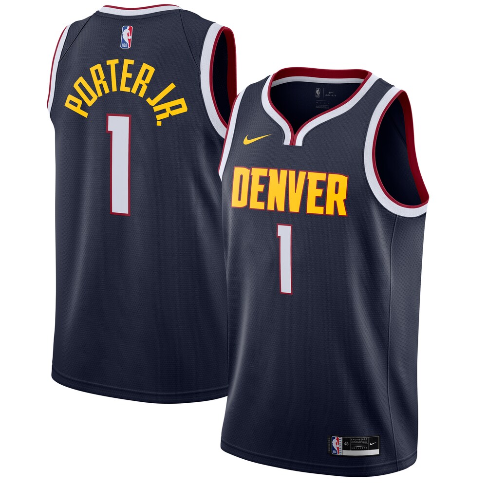 Michael Porter Jr. Denver Nuggets 2020/21 Swingman Jersey Navy - Icon Edition