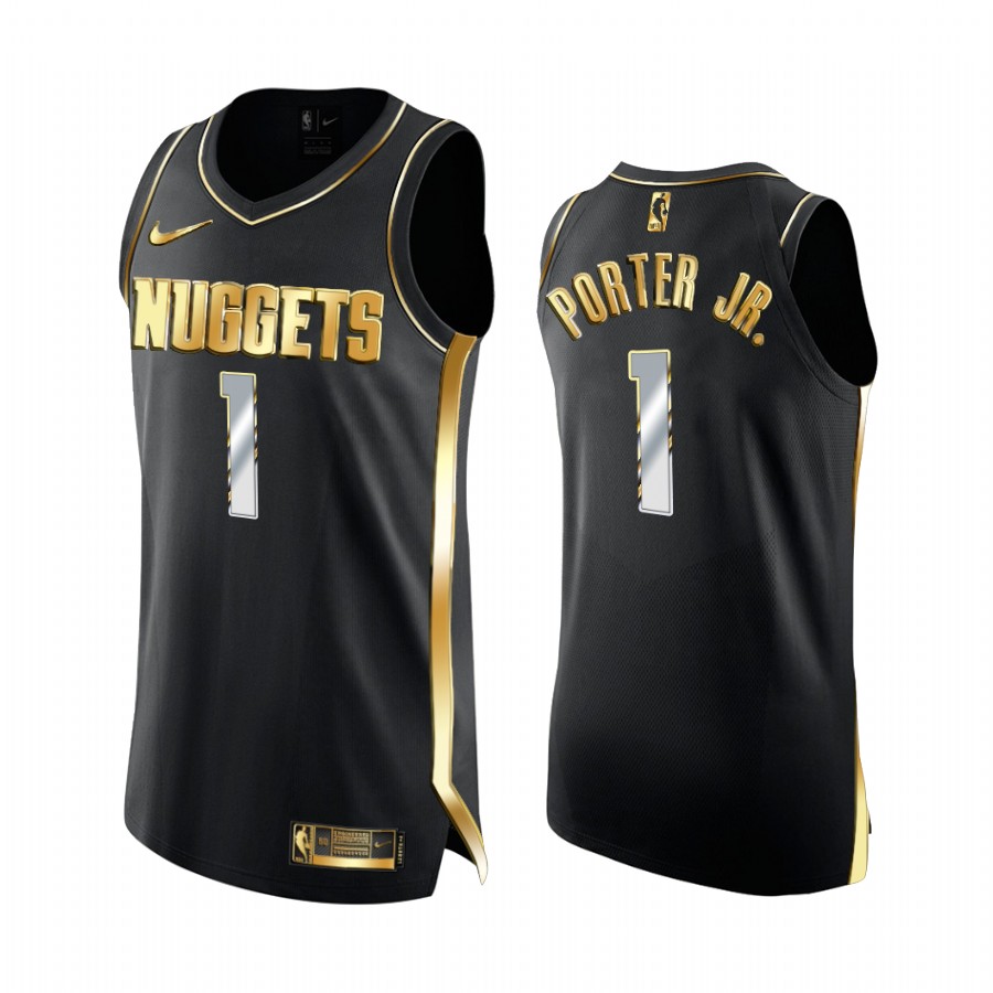 Michael Porter Jr. Denver Nuggets Black Golden 2020-21 Jersey