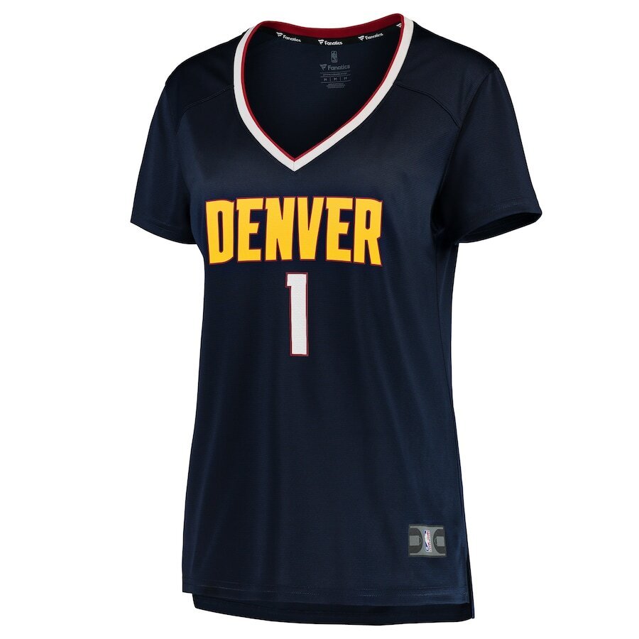 Alternative view of Michael Porter Jr. Denver Nuggets Women's Fast Break Player Jersey - Icon Edition - Navy