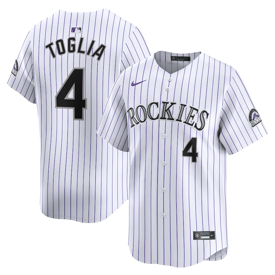 Michael Toglia 4 Colorado Rockies Home Limited Player Men Jersey - White