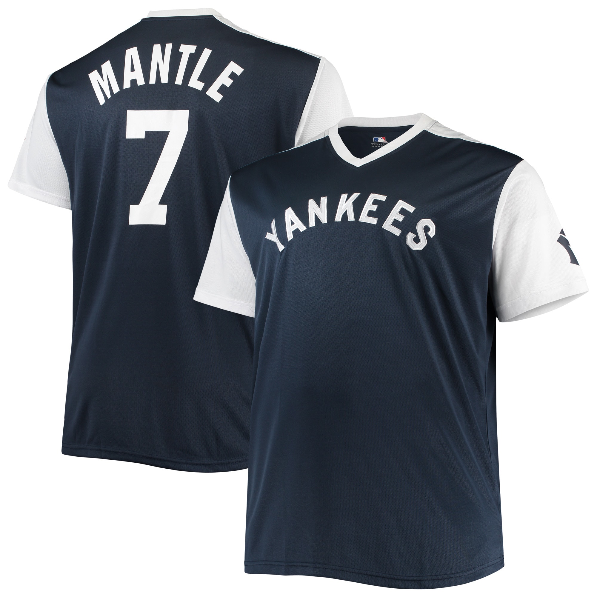 Mickey Mantle New York Yankees Cooperstown Collection Player Replica Jersey - Navy/white
