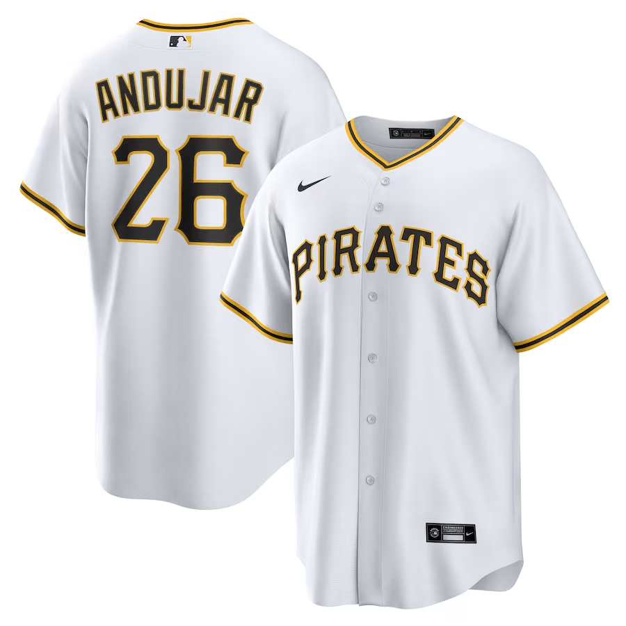 Miguel Andújar 26 Pittsburgh Pirates Home Men Jersey - White 