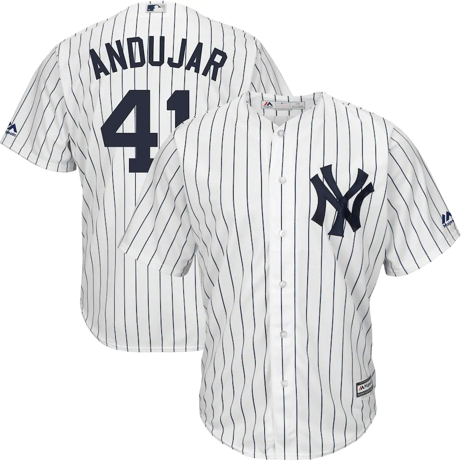 Miguel Andujar New York Yankees Majestic Home Official Cool Base Replica Player Jersey - White Color