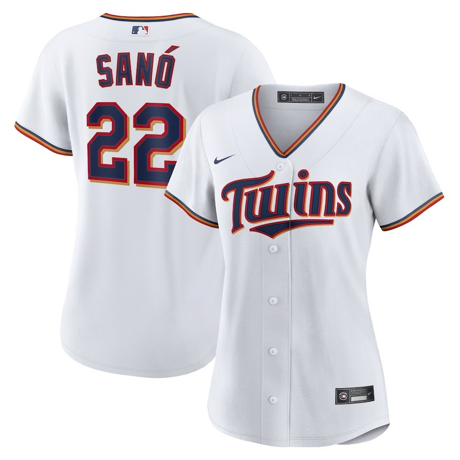 Miguel Sano 22 Minnesota Twins Women's Home Player Jersey - White 